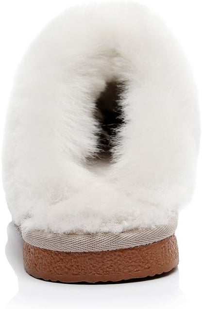 UGG 1978AUS Slippers – Premium Australian Sheepskin, Anti-Slip Fluffy Fur, Ultra-Warm Indoor/Outdoor Comfort