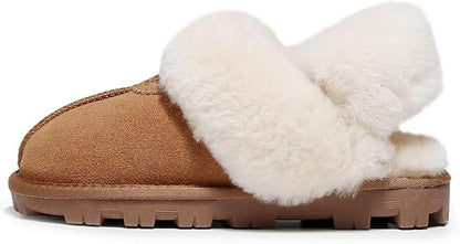 UGG 1978AUS Women’s 3-Way Sheepskin Slippers – Convertible Slingback with Removable Wool Strap, Perfect Gift Choice