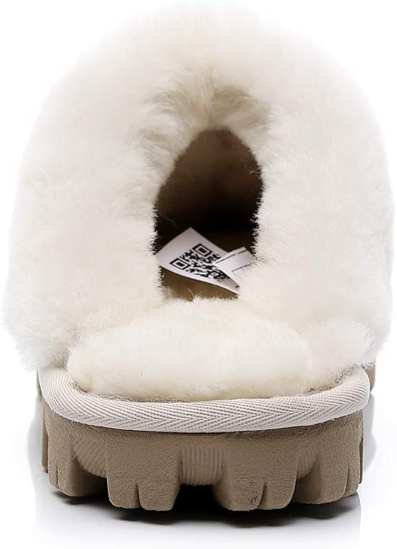 UGG 1978AUS Men’s & Women’s Sheepskin Slippers – Premium Australian Wool, Fluffy Fur & Special Anti-Slip Outsole