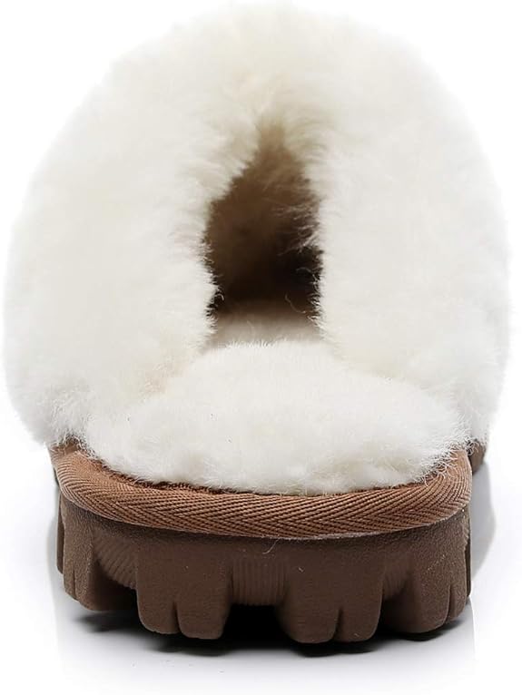 UGG 1978AUS Men’s & Women’s Sheepskin Slippers – Premium Australian Wool, Fluffy Fur & Special Anti-Slip Outsole