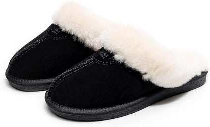 UGG 1978AUS Slippers – Premium Australian Sheepskin, Anti-Slip Fluffy Fur, Ultra-Warm Indoor/Outdoor Comfort