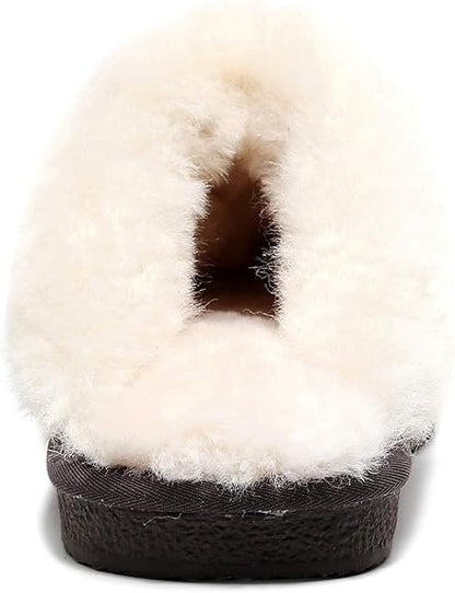 UGG 1978AUS Slippers – Premium Australian Sheepskin, Anti-Slip Fluffy Fur, Ultra-Warm Indoor/Outdoor Comfort