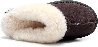 UGG 1978AUS Slippers – Premium Australian Sheepskin, Anti-Slip Fluffy Fur, Ultra-Warm Indoor/Outdoor Comfort