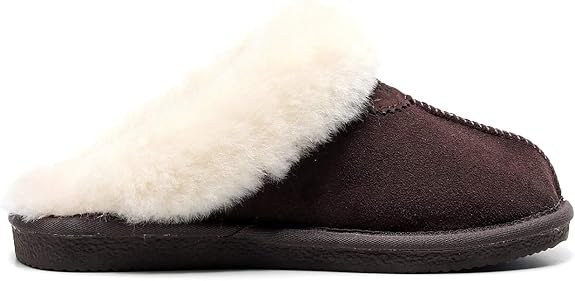 UGG 1978AUS Slippers – Premium Australian Sheepskin, Anti-Slip Fluffy Fur, Ultra-Warm Indoor/Outdoor Comfort