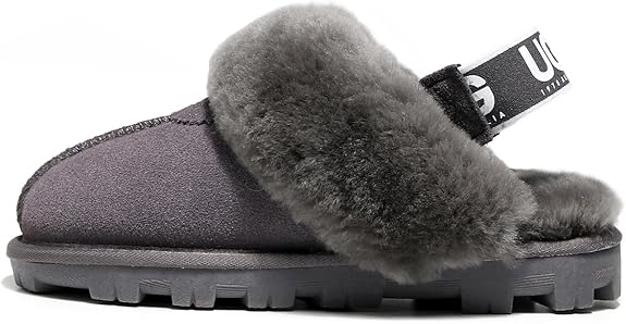 UGG 1978AUS Women’s 3-Way Sheepskin Slippers – Convertible Slingback with Removable Wool Strap, Perfect Gift Choice