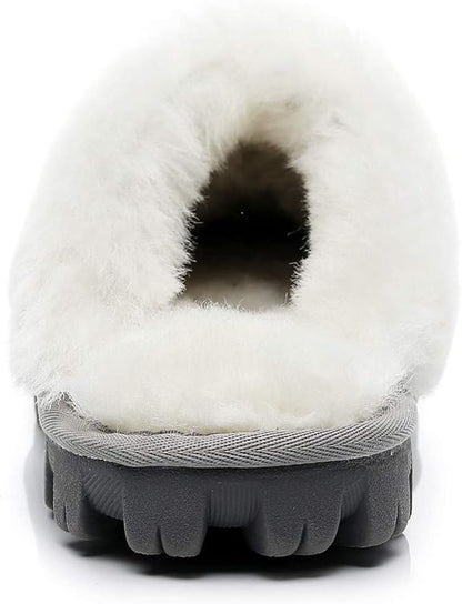 UGG 1978AUS Men’s & Women’s Sheepskin Slippers – Premium Australian Wool, Fluffy Fur & Special Anti-Slip Outsole