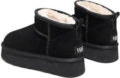 UGG 1978AUS Women’s Ultra Mini Platform Boots – Premium Australian Wool, Water-Resistant & Anti-Slip Winter Comfort