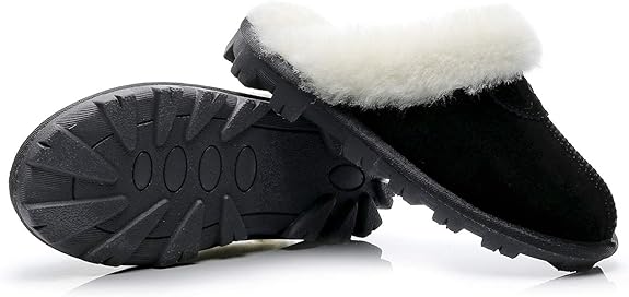 UGG 1978AUS Men’s & Women’s Sheepskin Slippers – Premium Australian Wool, Fluffy Fur & Special Anti-Slip Outsole