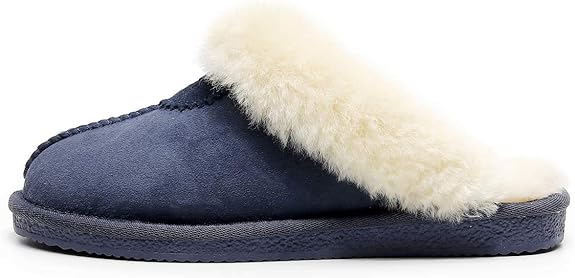 UGG 1978AUS Slippers – Premium Australian Sheepskin, Anti-Slip Fluffy Fur, Ultra-Warm Indoor/Outdoor Comfort