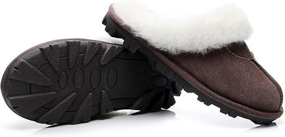 UGG 1978AUS Men’s & Women’s Sheepskin Slippers – Premium Australian Wool, Fluffy Fur & Special Anti-Slip Outsole