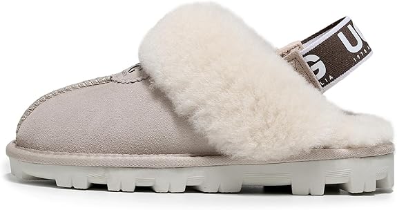 UGG 1978AUS Women’s 3-Way Sheepskin Slippers – Convertible Slingback with Removable Wool Strap, Perfect Gift Choice