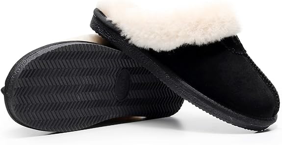 UGG 1978AUS Slippers – Premium Australian Sheepskin, Anti-Slip Fluffy Fur, Ultra-Warm Indoor/Outdoor Comfort