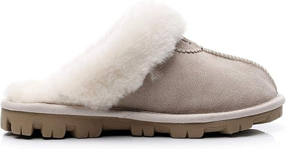 UGG 1978AUS Men’s & Women’s Sheepskin Slippers – Premium Australian Wool, Fluffy Fur & Special Anti-Slip Outsole