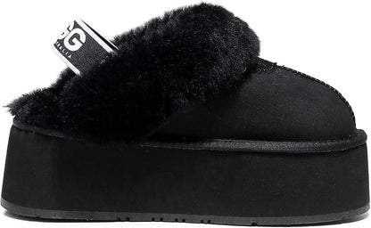 UGG 1978AUS Women's Platform Slippers - Australian Sheepskin with Elastic Ankle Strap