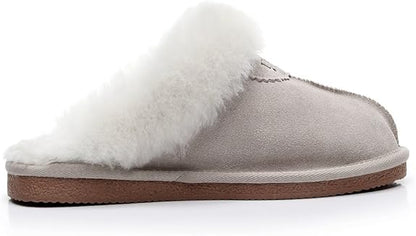 UGG 1978AUS Slippers – Premium Australian Sheepskin, Anti-Slip Fluffy Fur, Ultra-Warm Indoor/Outdoor Comfort