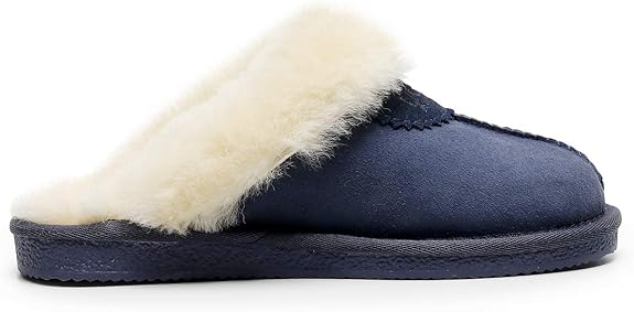 UGG 1978AUS Slippers – Premium Australian Sheepskin, Anti-Slip Fluffy Fur, Ultra-Warm Indoor/Outdoor Comfort