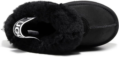 UGG 1978AUS Women's Platform Slippers - Australian Sheepskin with Elastic Ankle Strap