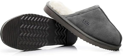 UGG 1978AUS Classic Men’s Slippers – Premium Australian Sheepskin, Anti-Slip & Ultra-Warm Winter Comfort