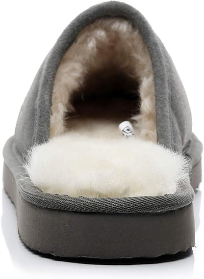 UGG 1978AUS Classic Men’s Slippers – Premium Australian Sheepskin, Anti-Slip & Ultra-Warm Winter Comfort
