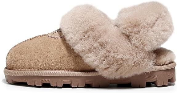 UGG 1978AUS Women’s 3-Way Sheepskin Slippers – Convertible Slingback with Removable Wool Strap, Perfect Gift Choice