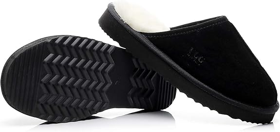 UGG 1978AUS Classic Men’s Slippers – Premium Australian Sheepskin, Anti-Slip & Ultra-Warm Winter Comfort