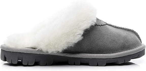 UGG 1978AUS Men’s & Women’s Sheepskin Slippers – Premium Australian Wool, Fluffy Fur & Special Anti-Slip Outsole