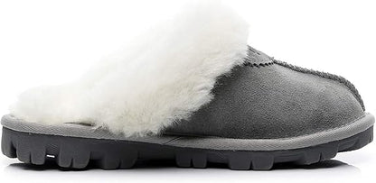 UGG 1978AUS Men’s & Women’s Sheepskin Slippers – Premium Australian Wool, Fluffy Fur & Special Anti-Slip Outsole