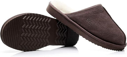 UGG 1978AUS Classic Men’s Slippers – Premium Australian Sheepskin, Anti-Slip & Ultra-Warm Winter Comfort