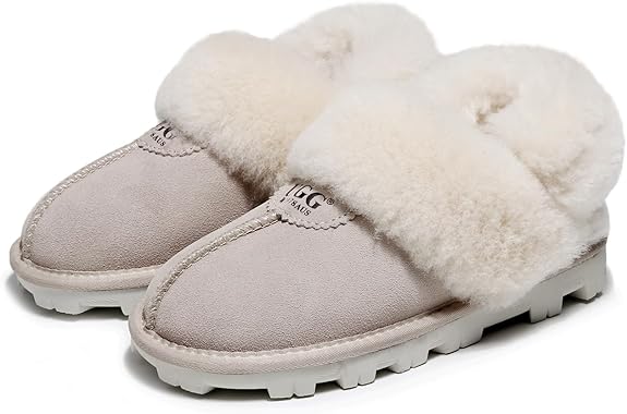 UGG 1978AUS Women’s 3-Way Sheepskin Slippers – Convertible Slingback with Removable Wool Strap, Perfect Gift Choice
