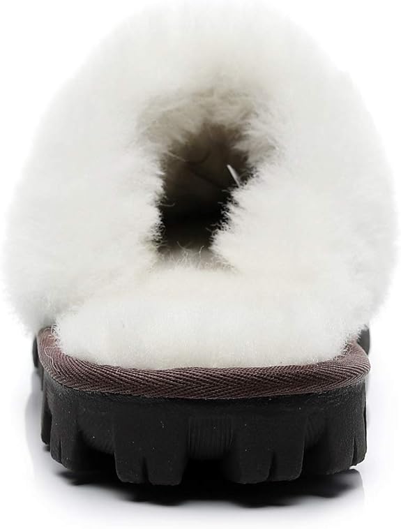 UGG 1978AUS Men’s & Women’s Sheepskin Slippers – Premium Australian Wool, Fluffy Fur & Special Anti-Slip Outsole