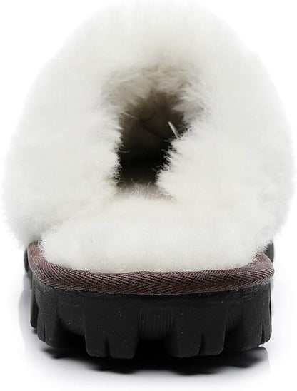UGG 1978AUS Men’s & Women’s Sheepskin Slippers – Premium Australian Wool, Fluffy Fur & Special Anti-Slip Outsole