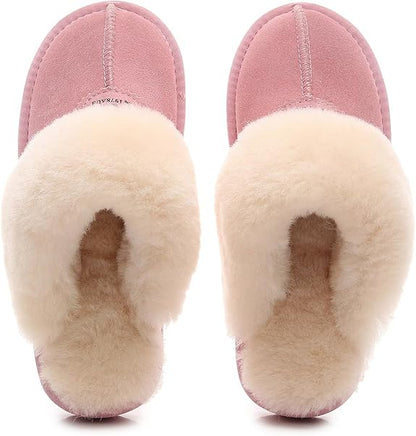 UGG 1978AUS Slippers – Premium Australian Sheepskin, Anti-Slip Fluffy Fur, Ultra-Warm Indoor/Outdoor Comfort
