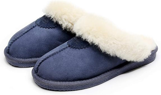 UGG 1978AUS Slippers – Premium Australian Sheepskin, Anti-Slip Fluffy Fur, Ultra-Warm Indoor/Outdoor Comfort