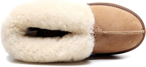 UGG 1978AUS Women’s & Men’s Ankle Slippers – Premium Australian Sheepskin, Anti-Slip, Ultra-Warm & Comfortable