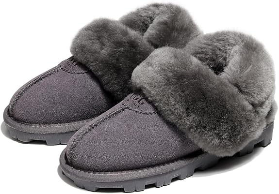 UGG 1978AUS Women’s 3-Way Sheepskin Slippers – Convertible Slingback with Removable Wool Strap, Perfect Gift Choice