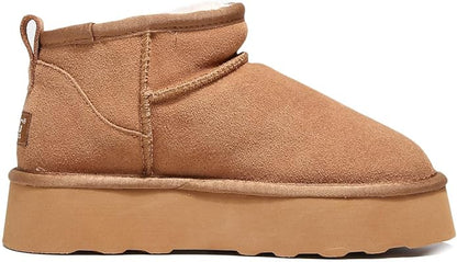 UGG 1978AUS Women’s Ultra Mini Platform Boots – Premium Australian Wool, Water-Resistant & Anti-Slip Winter Comfort