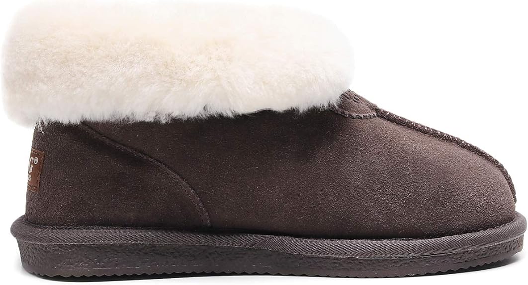 UGG 1978AUS Women’s & Men’s Ankle Slippers – Premium Australian Sheepskin, Anti-Slip, Ultra-Warm & Comfortable