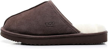 UGG 1978AUS Classic Men’s Slippers – Premium Australian Sheepskin, Anti-Slip & Ultra-Warm Winter Comfort