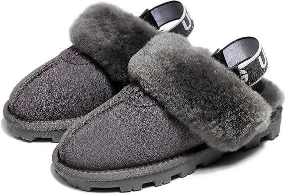 UGG 1978AUS Women’s 3-Way Sheepskin Slippers – Convertible Slingback with Removable Wool Strap, Perfect Gift Choice