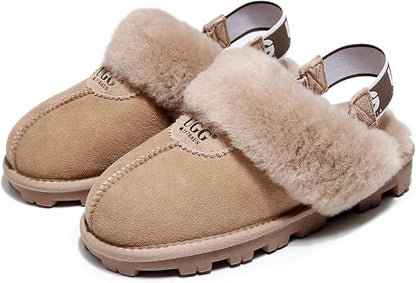 UGG 1978AUS Women’s 3-Way Sheepskin Slippers – Convertible Slingback with Removable Wool Strap, Perfect Gift Choice