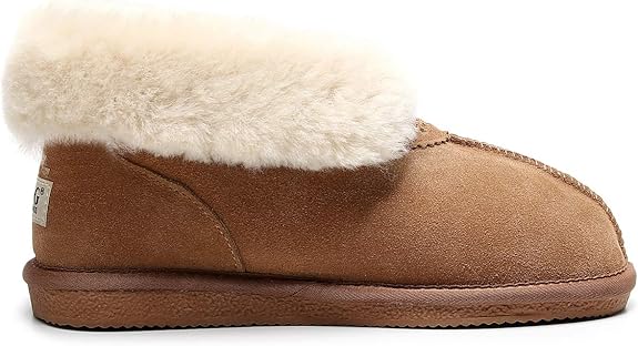 UGG 1978AUS Women’s & Men’s Ankle Slippers – Premium Australian Sheepskin, Anti-Slip, Ultra-Warm & Comfortable