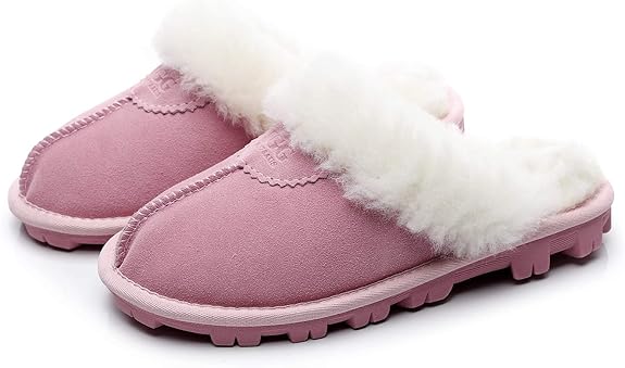 UGG 1978AUS Men’s & Women’s Sheepskin Slippers – Premium Australian Wool, Fluffy Fur & Special Anti-Slip Outsole
