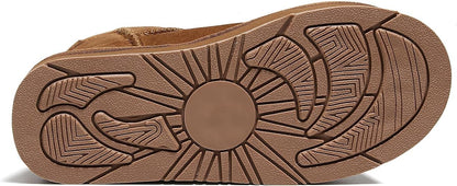 UGG 1978AUS Women’s Ultra Mini Platform Boots – Premium Australian Sheepskin, Water Resistant & Anti-Slip Suede Winter Snow Boots