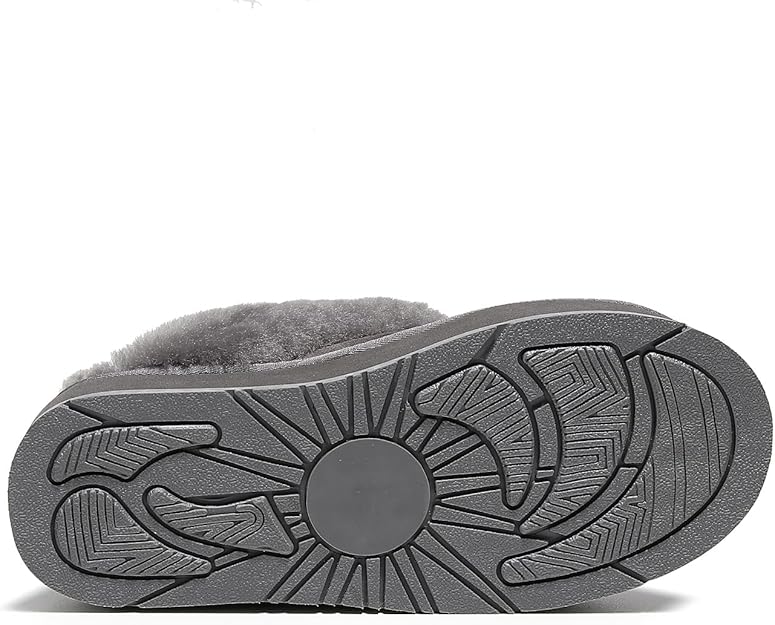 UGG 1978AUS Women's Platform Slippers - Australian Sheepskin with Elastic Ankle Strap