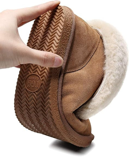 UGG 1978AUS Women’s & Men’s Ankle Slippers – Premium Australian Sheepskin, Anti-Slip, Ultra-Warm & Comfortable