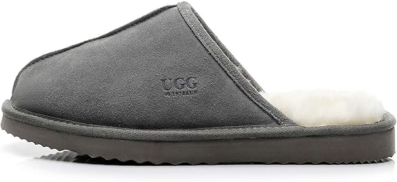 UGG 1978AUS Classic Men’s Slippers – Premium Australian Sheepskin, Anti-Slip & Ultra-Warm Winter Comfort