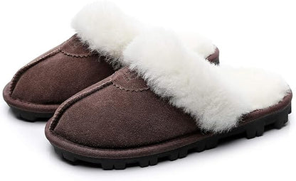 UGG 1978AUS Men’s & Women’s Sheepskin Slippers – Premium Australian Wool, Fluffy Fur & Special Anti-Slip Outsole