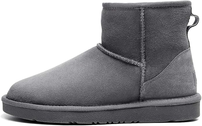 UGG 1978AUS Classic Mini Ankle Boots – Australian Twinface Sheepskin, Water Resistant & Durable Anti-Slip Sole for Men & Women