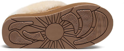 UGG 1978AUS Women's Platform Slippers - Australian Sheepskin with Elastic Ankle Strap