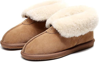UGG 1978AUS Women’s & Men’s Ankle Slippers – Premium Australian Sheepskin, Anti-Slip, Ultra-Warm & Comfortable